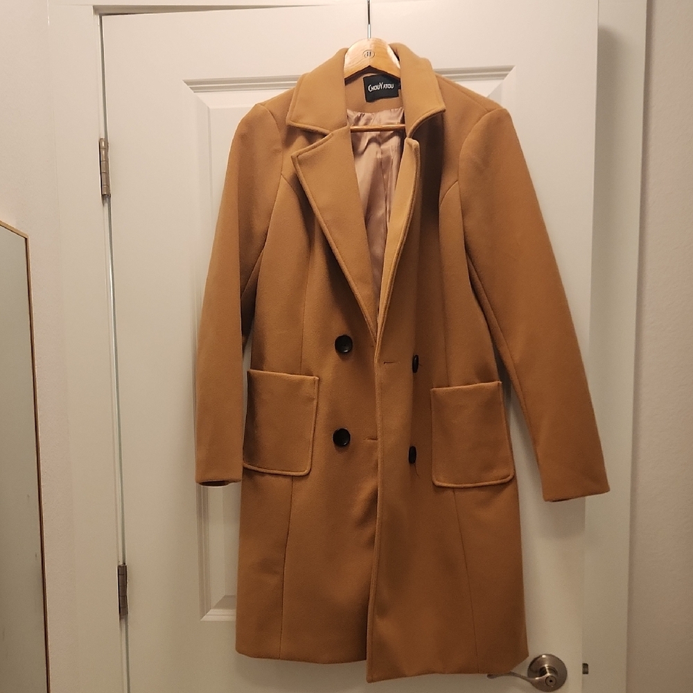 Women's Camel Trench Coat